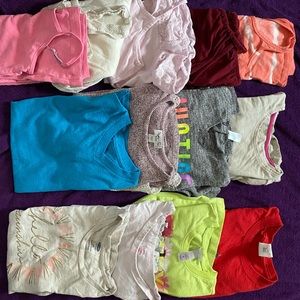 Lot of size 6 girls shirts